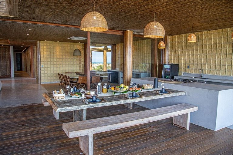 Casa de luxo em Caraíva à beira do rio – 7 suítes