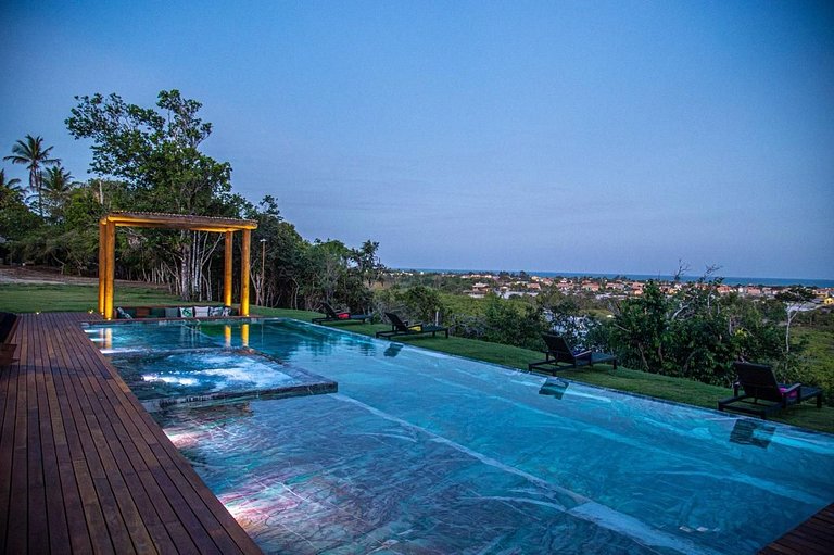 Casa de luxo em Caraíva à beira do rio – 7 suítes