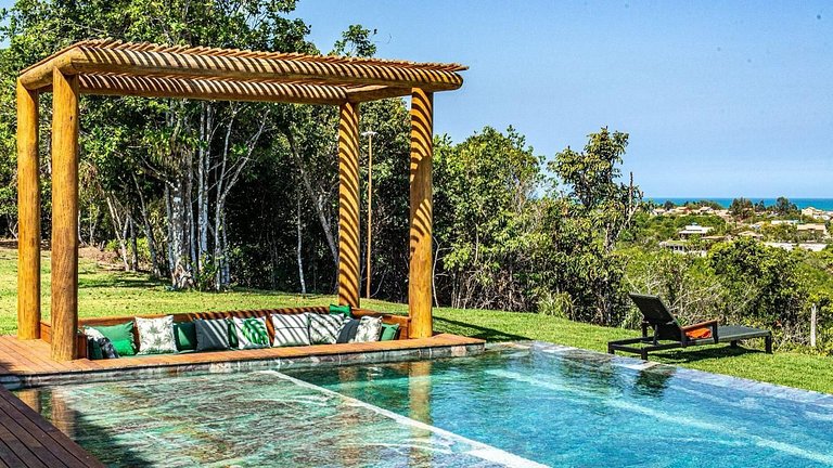 Casa de luxo em Caraíva à beira do rio – 7 suítes