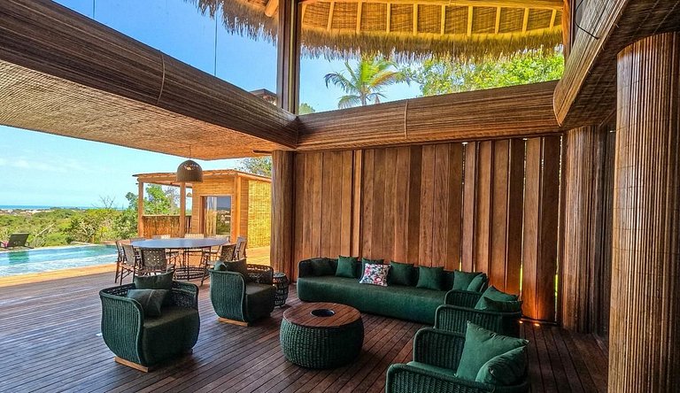 Casa de luxo em Caraíva à beira do rio – 7 suítes