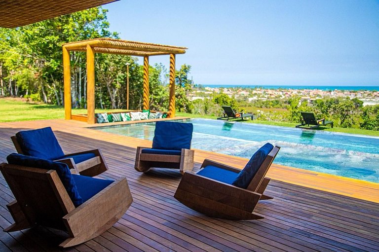 Casa de luxo em Caraíva à beira do rio – 7 suítes