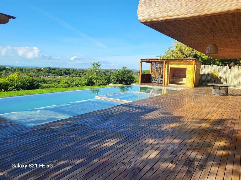 Casa de luxo em Caraíva à beira do rio – 7 suítes