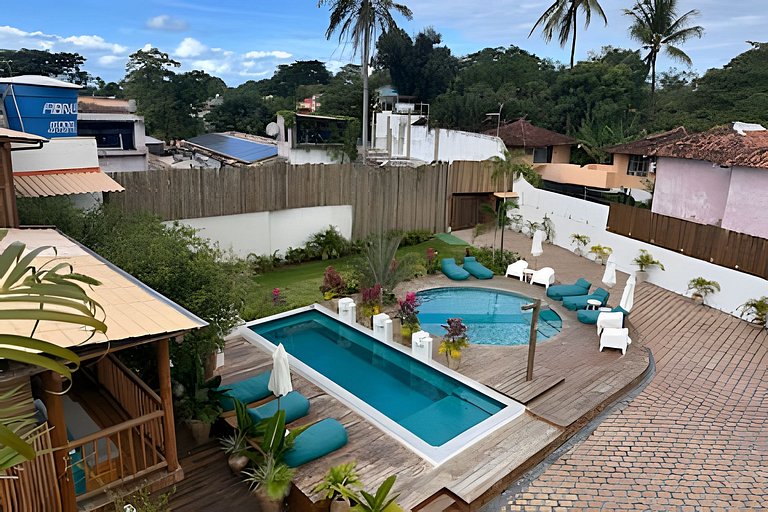 Villa para até 12 pessoas na Rua Mucugê – Jacuzzi & Piscina