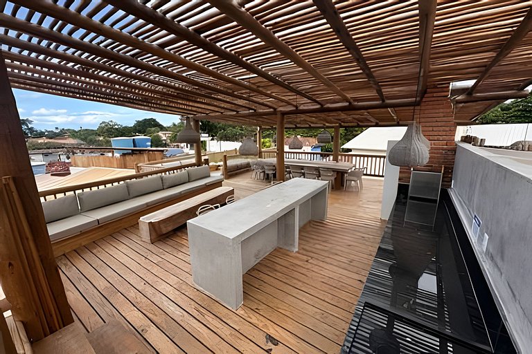 Apê completo na Rua Mucugê – Piscina, Jacuzzi e Charme