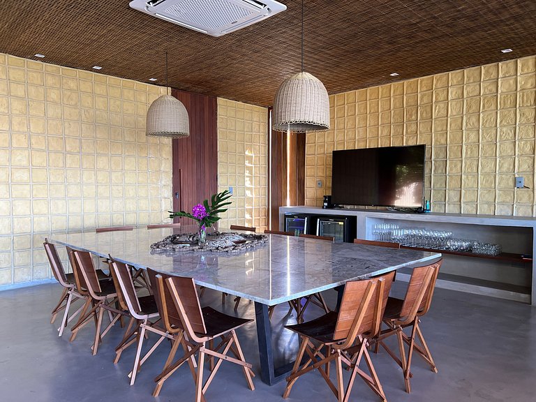 Casa de luxo em Caraíva à beira do rio – 7 suítes