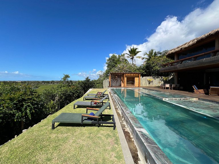 Casa de luxo em Caraíva à beira do rio – 7 suítes