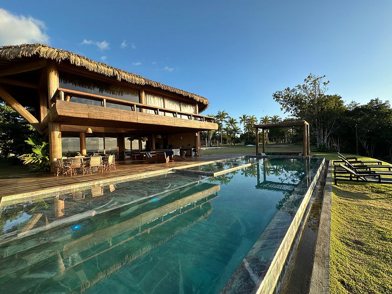 Casa de luxo em Caraíva à beira do rio – 7 suítes