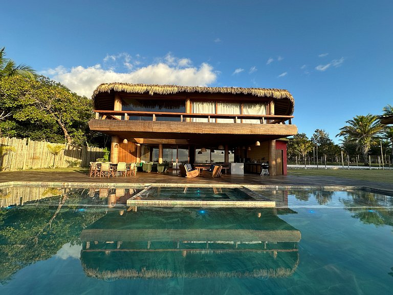Casa de luxo em Caraíva à beira do rio – 7 suítes