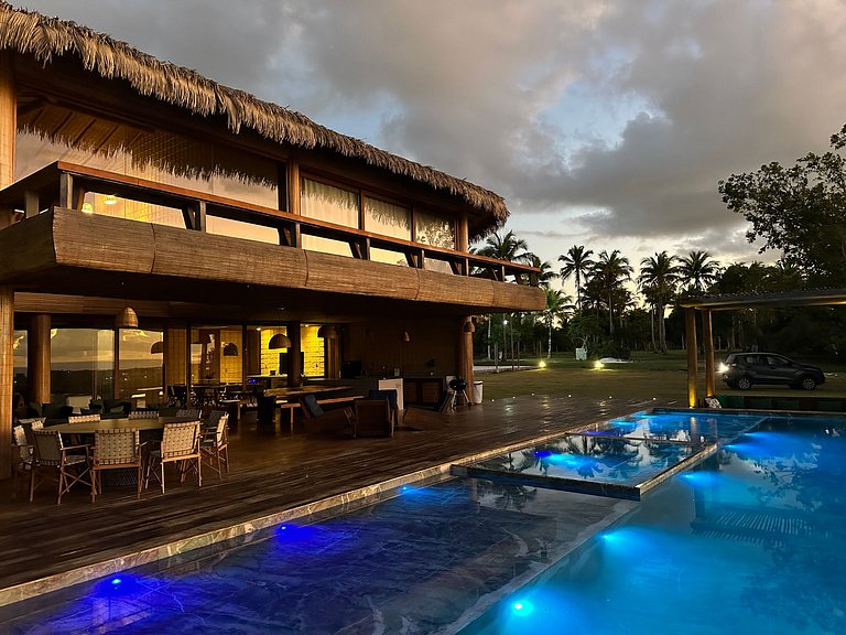 Casa de luxo em Caraíva à beira do rio – 7 suítes