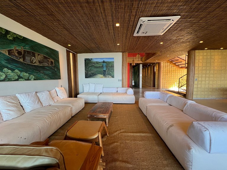 Casa de luxo em Caraíva à beira do rio – 7 suítes