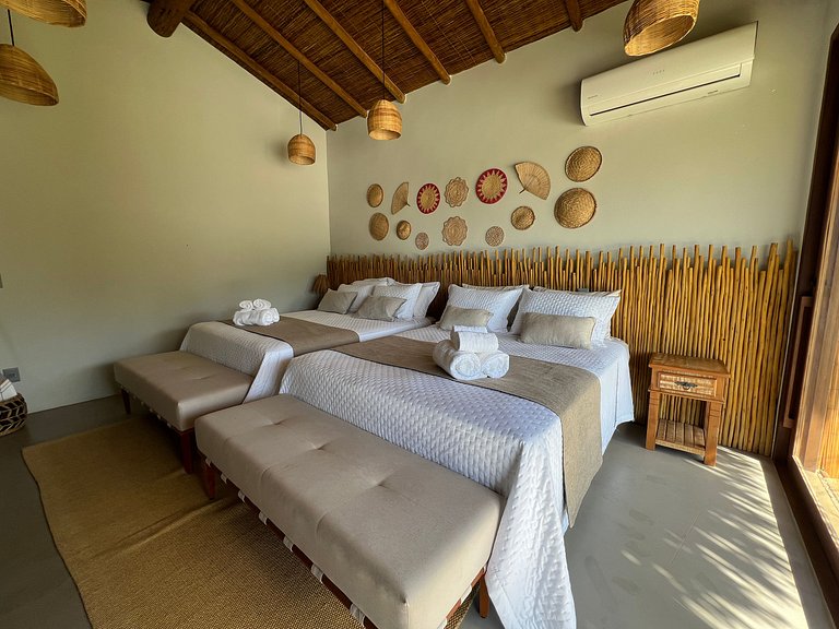 Casa de luxo em Caraíva à beira do rio – 7 suítes