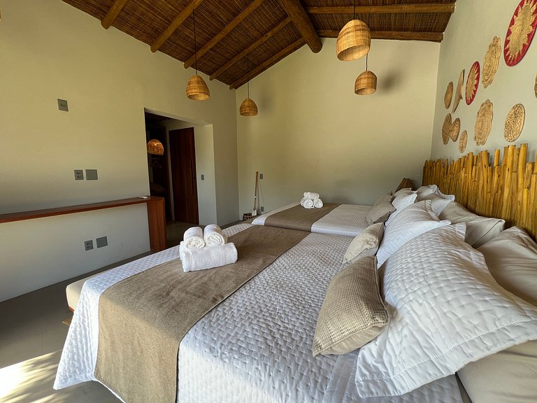Casa de luxo em Caraíva à beira do rio – 7 suítes