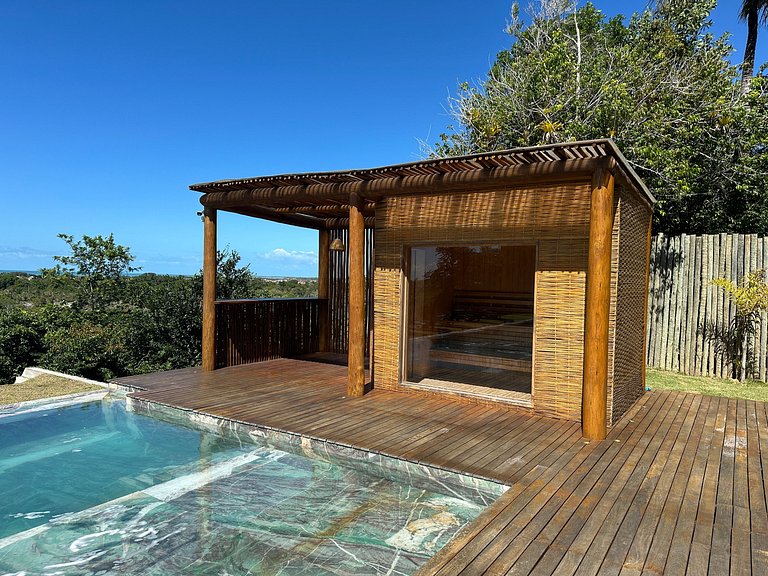 Casa de luxo em Caraíva à beira do rio – 7 suítes