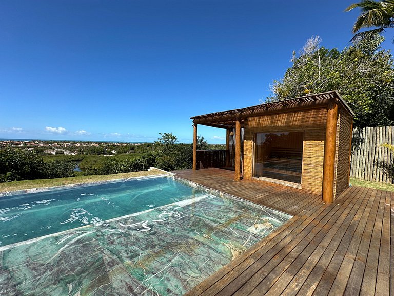 Casa de luxo em Caraíva à beira do rio – 7 suítes