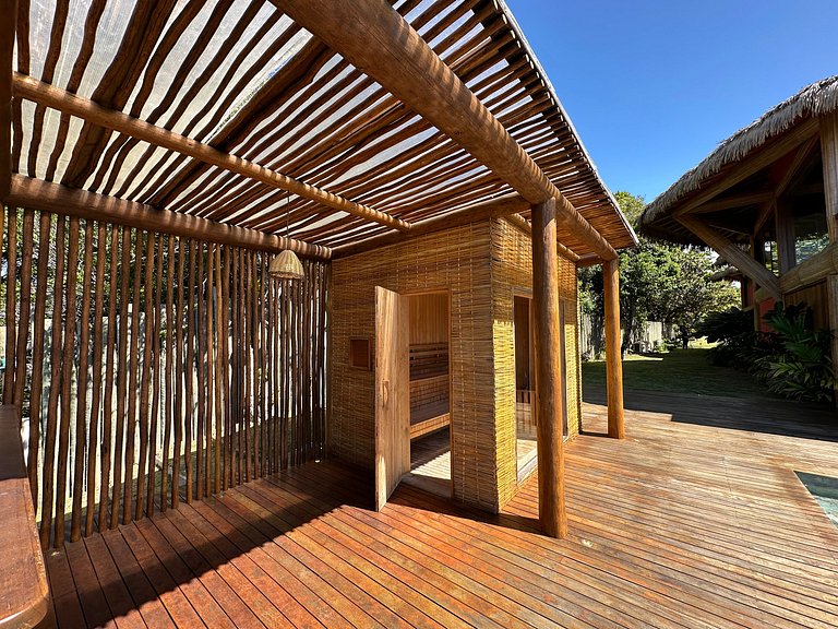 Casa de luxo em Caraíva à beira do rio – 7 suítes