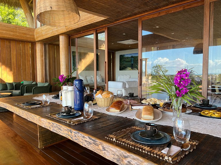 Casa de luxo em Caraíva à beira do rio – 7 suítes