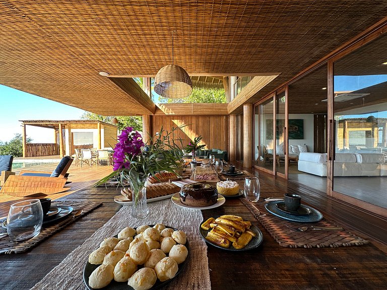 Casa de luxo em Caraíva à beira do rio – 7 suítes