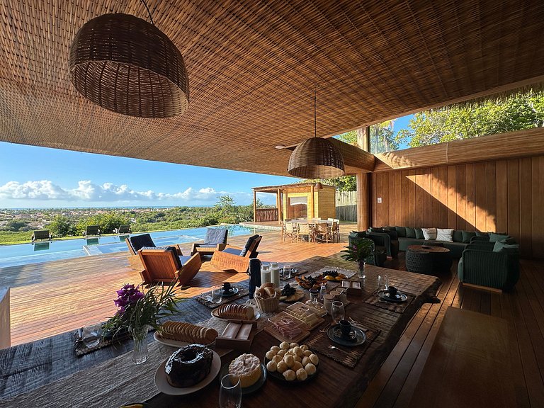 Casa de luxo em Caraíva à beira do rio – 7 suítes