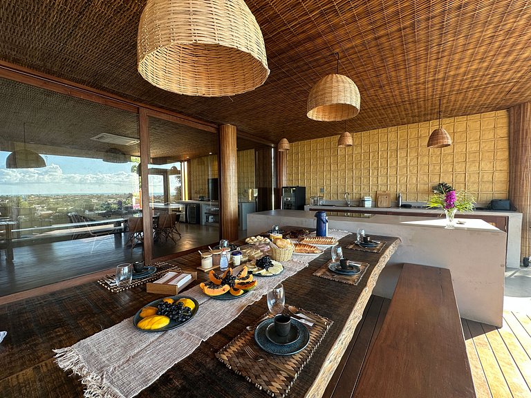Casa de luxo em Caraíva à beira do rio – 7 suítes